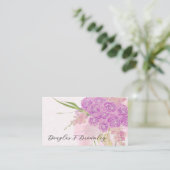 La Boca Vendretti Sheer Pink Bow Bouquet on Pink プレイスカード (スタンド正面)