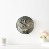 La Bocca di Verita (真実) (写真)の口 ラウンド壁時計 (ホーム)