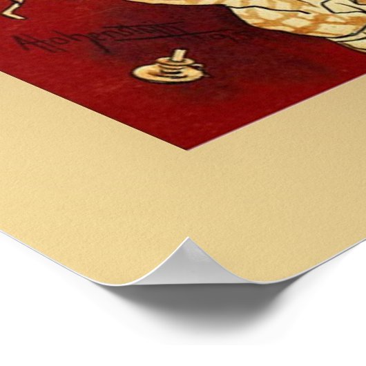 La Boheme ~ Puccini Opera 1896 Poster w/Background ポスター (角)