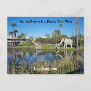 La Brea Tar PitsポストカードからHello ポストカード