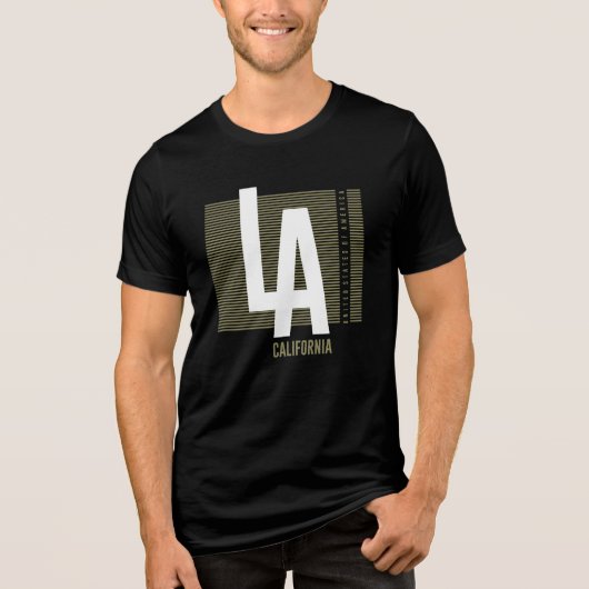LA California: City はっきりした Statement トライブレンドＴシャツ (正面)