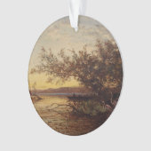 La Camargg, Coucher De Soleil - Fellix Ziem オーナメント (正面)