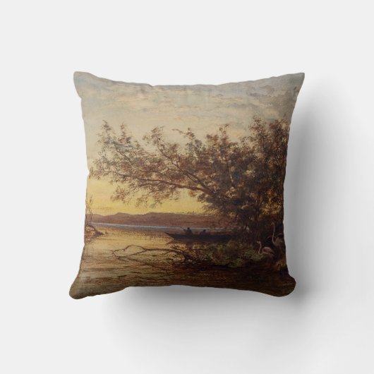 La Camargg, Coucher De Soleil - Fellix Ziem クッション (裏面)