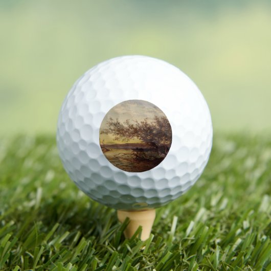 La Camargg, Coucher De Soleil - Fellix Ziem ゴルフボール (インサイチュ 木)