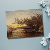 La Camargg, Coucher De Soleil - Fellix Ziem ポストカード