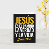 La Camisa De Jesus En Espanol Christian Spanish  カード (黄色い花)