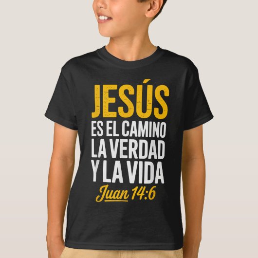 La Camisa De Jesus En Espanol Christian Spanish Tシャツ (正面)