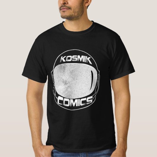 La camiseta oscura de Kosmik Cómics Tシャツ (正面)