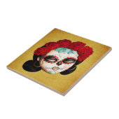 La Catrina - Dia de Los Muertos Girl タイル (側面)