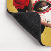 La Catrina - Dia de Los Muertos Girl マウスパッド (コーナー)