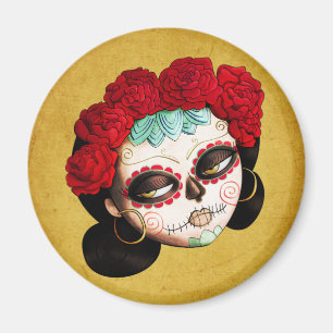 La Catrina - Dia de Los Muertos Girl マグネット