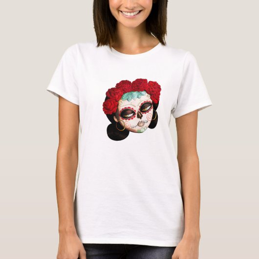 La Catrina - Dia de Los Muertos Girl Tシャツ (正面)