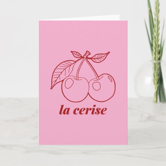 La cerise pin カード (正面)