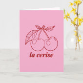 La cerise pin カード (黄色い花)