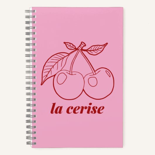 La cerise pin ノートブック (正面)