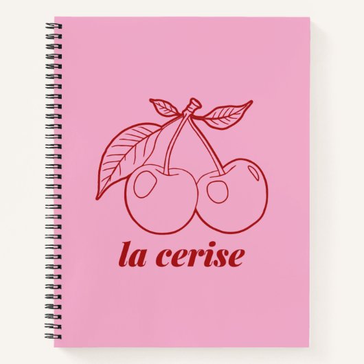 La cerise pin ノートブック (正面)