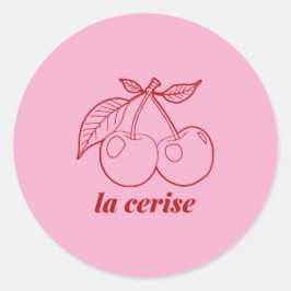 La cerise pin ラウンドシール