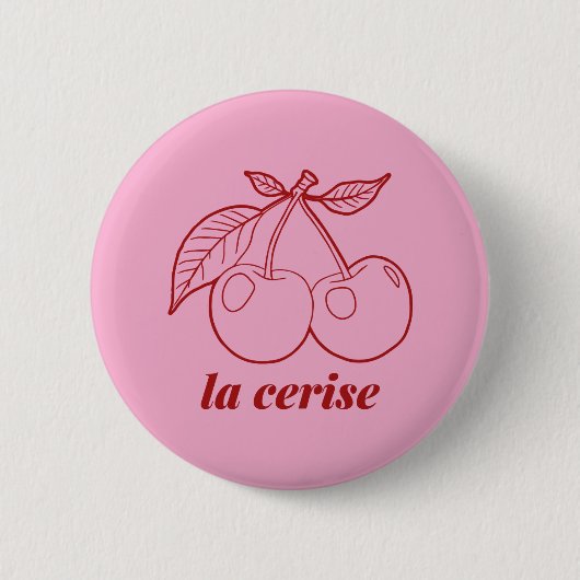 La cerise pin 缶バッジ (正面)