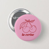 La cerise pin 缶バッジ (正面&裏面)