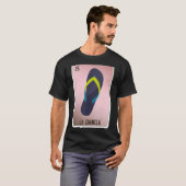 La Chancla Mexican Slang Lottery Bingo Cards Tシャツ (正面フル)