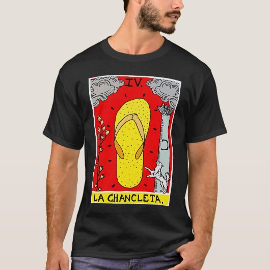 La Chancleta The Flip Flop Tarot Card  Latina Lati Tシャツ (正面)