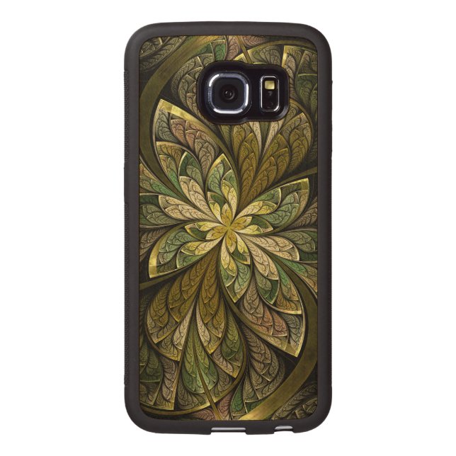 La Chanteuse Vert CarvedウッドSamsung Galaxy S6 Edgeケース (裏面)