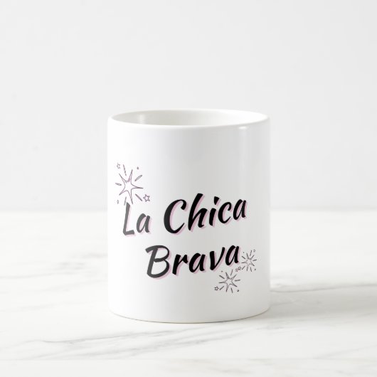 "LA CHICA BRAVA FIERCE GIRL" コーヒーマグカップ (中央)