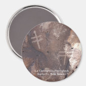 La Cieneguilla Petroglyph Santa Fe マグネット (正面/裏面)