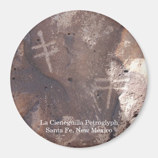 La Cieneguilla Petroglyph Santa Fe マグネット (正面)