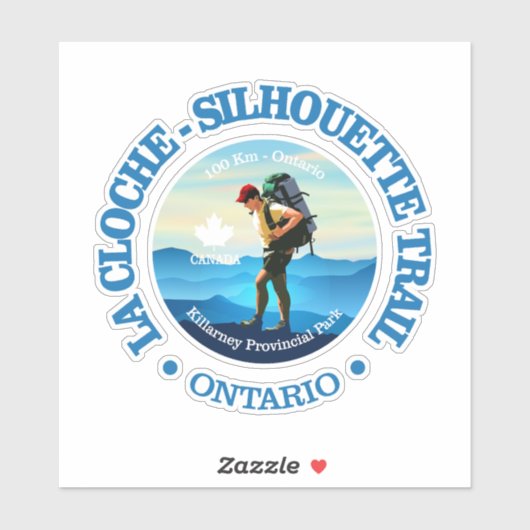 La Cloche-Silhouette Trail（ハイカーC） シール (シート)