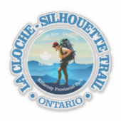 La Cloche-Silhouette Trail（ハイカーC） シール (正面)