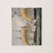 La Clorinde、1814年2月26日、enの捕獲 ジグソーパズル (縦)