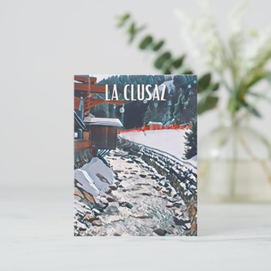 La Clusaz Station de ski  ポストカード (スタンド正面)
