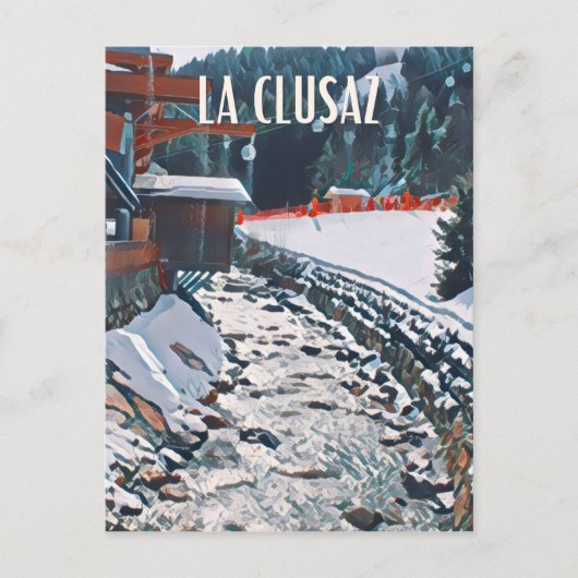 La Clusaz Station de ski  ポストカード (正面)