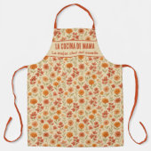 "La Cocina de Mamá" Gift for Mexican mom エプロン (正面)