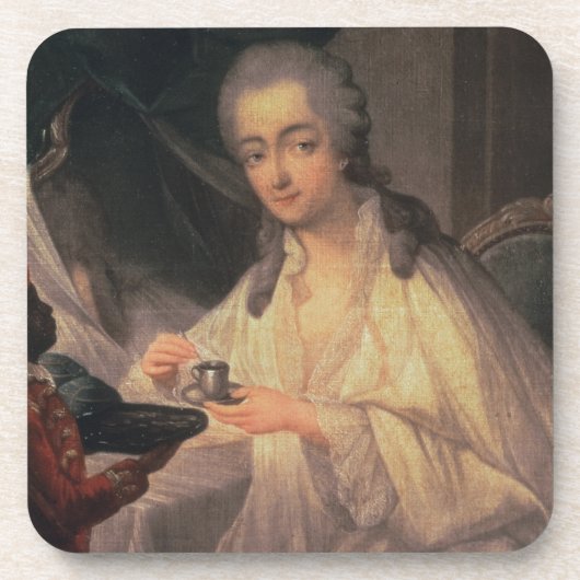 La Comtesse duバリー(1743-93年) (キャンバスの油) コースター (正面)