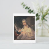 La Comtesse du Barry (1743-93) (キャンバス油) ポストカード (スタンド正面)