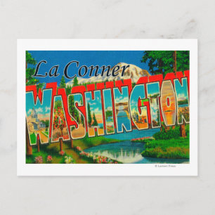 La Conner, Washington - Large Letter Scenes ポストカード