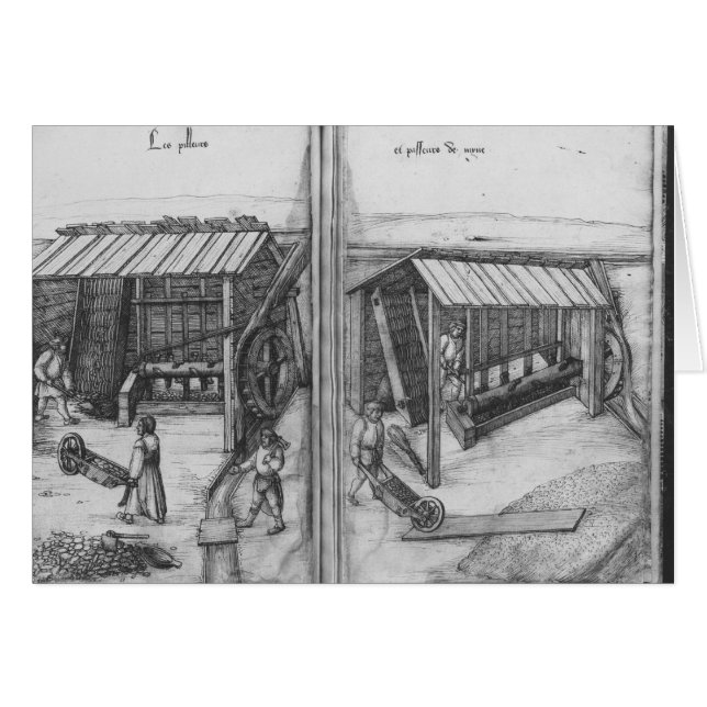 La Croix補助鉱山の銀鉱山、ロレーヌ (正面横)