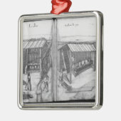 La Croix補助鉱山の銀鉱山、ロレーヌ メタルオーナメント (左)