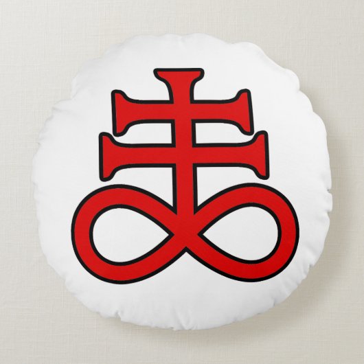 La Croix de l'Alchimiste Noir ラウンドクッション (正面)