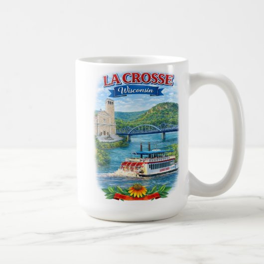 La Crosse, WI Scenic Wisconsin Coffe Mug コーヒーマグカップ (右)
