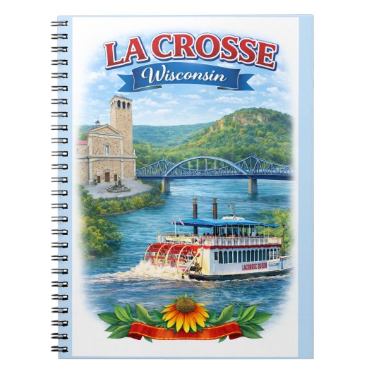 La Crosse, WI Scenic Wisconsin Notebook ノートブック (正面)