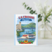 La Crosse, WI Scenic Wisconsin Postcard ポストカード (スタンド正面)