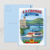La Crosse, WI Scenic Wisconsin Postcard ポストカード (正面/裏面)