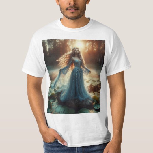 La Dama del Lago: Misticismo y Belleza Tシャツ (正面)