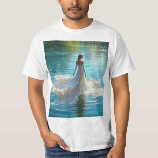 La Dama del Lago: Misticismo y Belleza Tシャツ (正面)