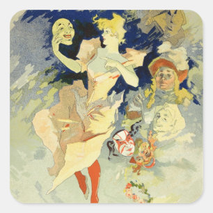 「La Danse」の再生、1891年(litho) スクエアシール