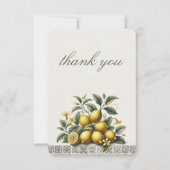 La Dolce Lemons Bridal Shower サンキューカード (正面)