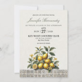 La Dolce Lemons Bridal Shower 招待状 (正面)